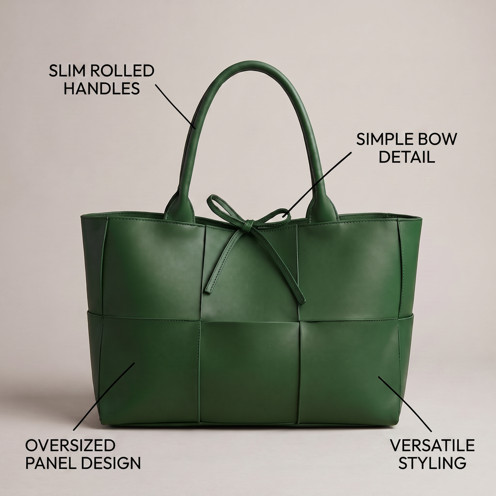 Bow-Detail Panel Tote Bag - View 6