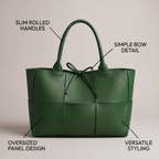 Bow-Detail Panel Tote Bag - View 6