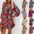 Tara | Floral Mini Dress with Long Sleeves for Women