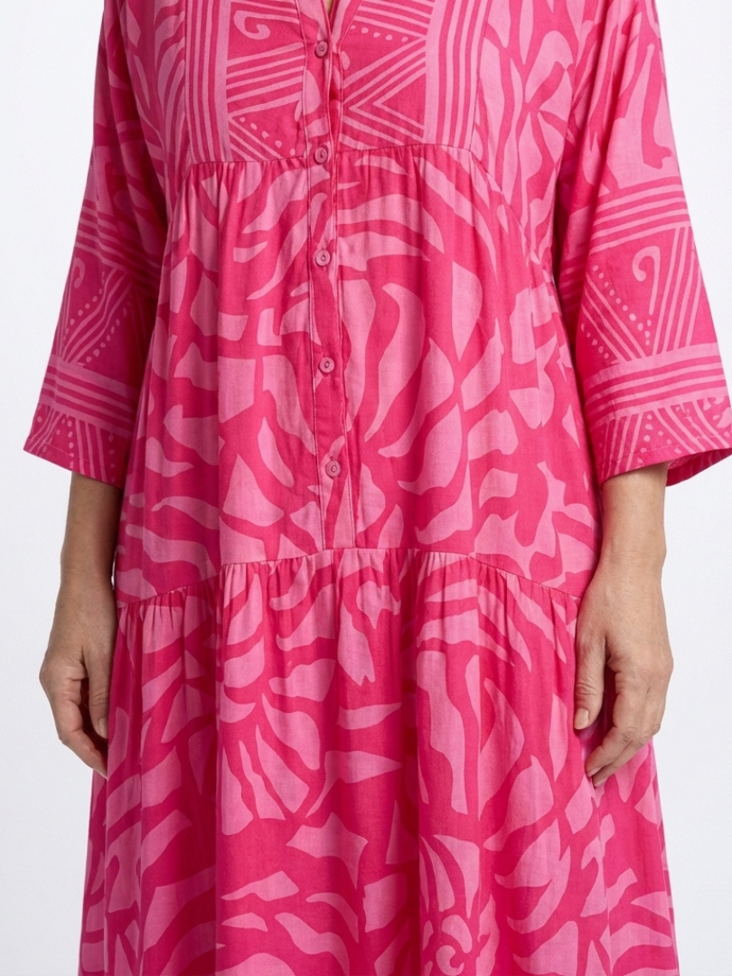 Marielle | Button Front Midi Dress 3