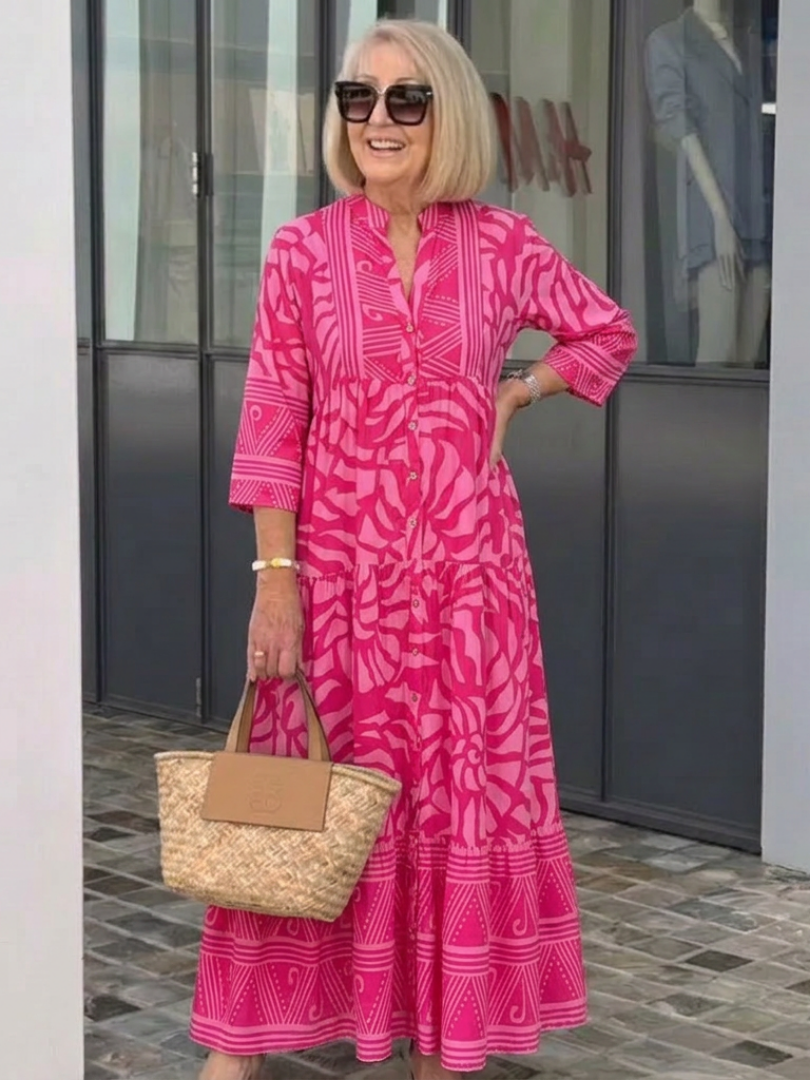 Marielle | Button Front Midi Dress 8