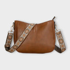 Vaea Brown Shoulder Bag front