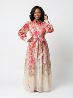 Cressida | Floral Sheer Long Sleeve Maxi Dress 5