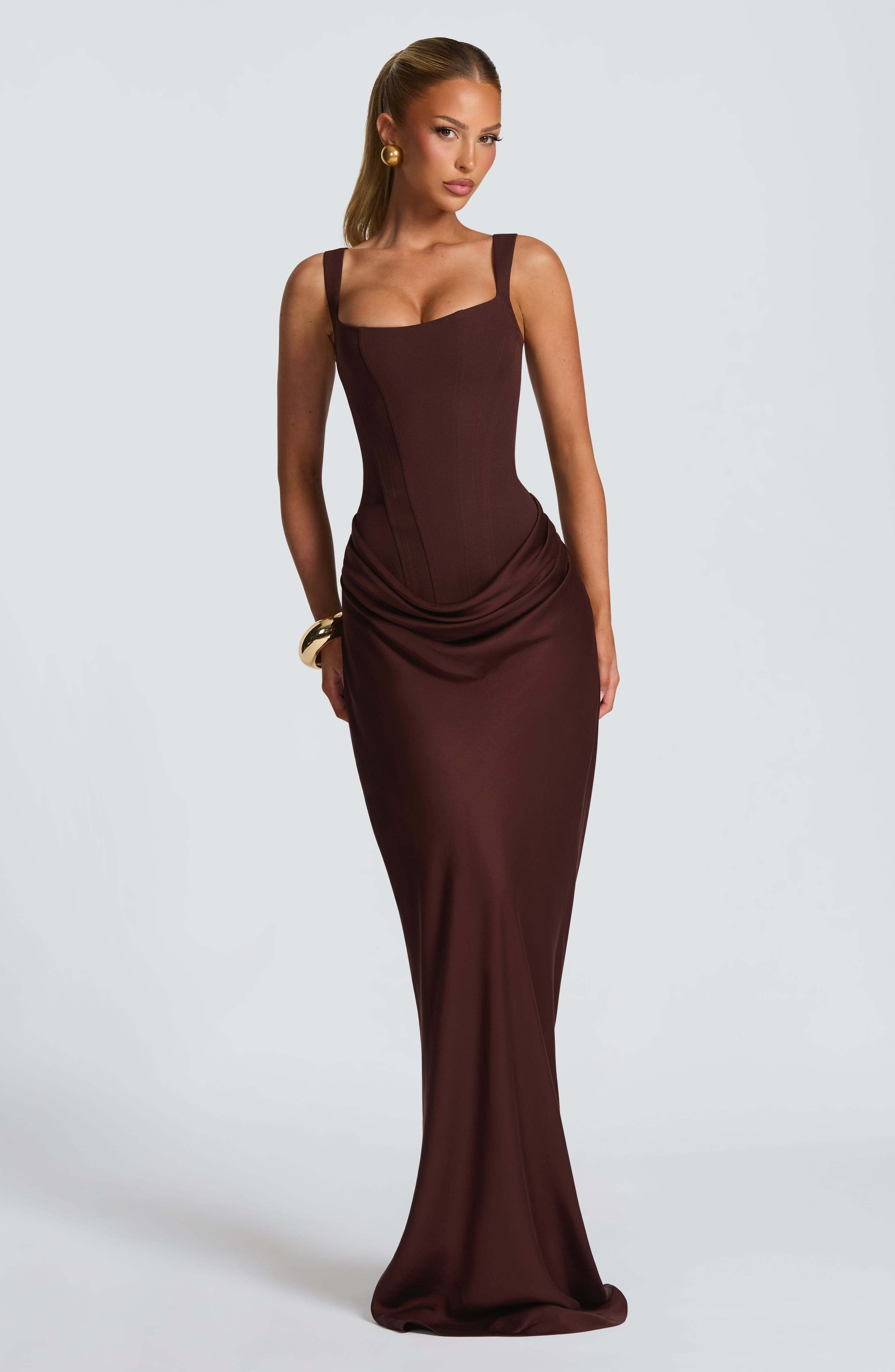 Women's Sleeveless Bodycon Maxi Wedding Guest Dress