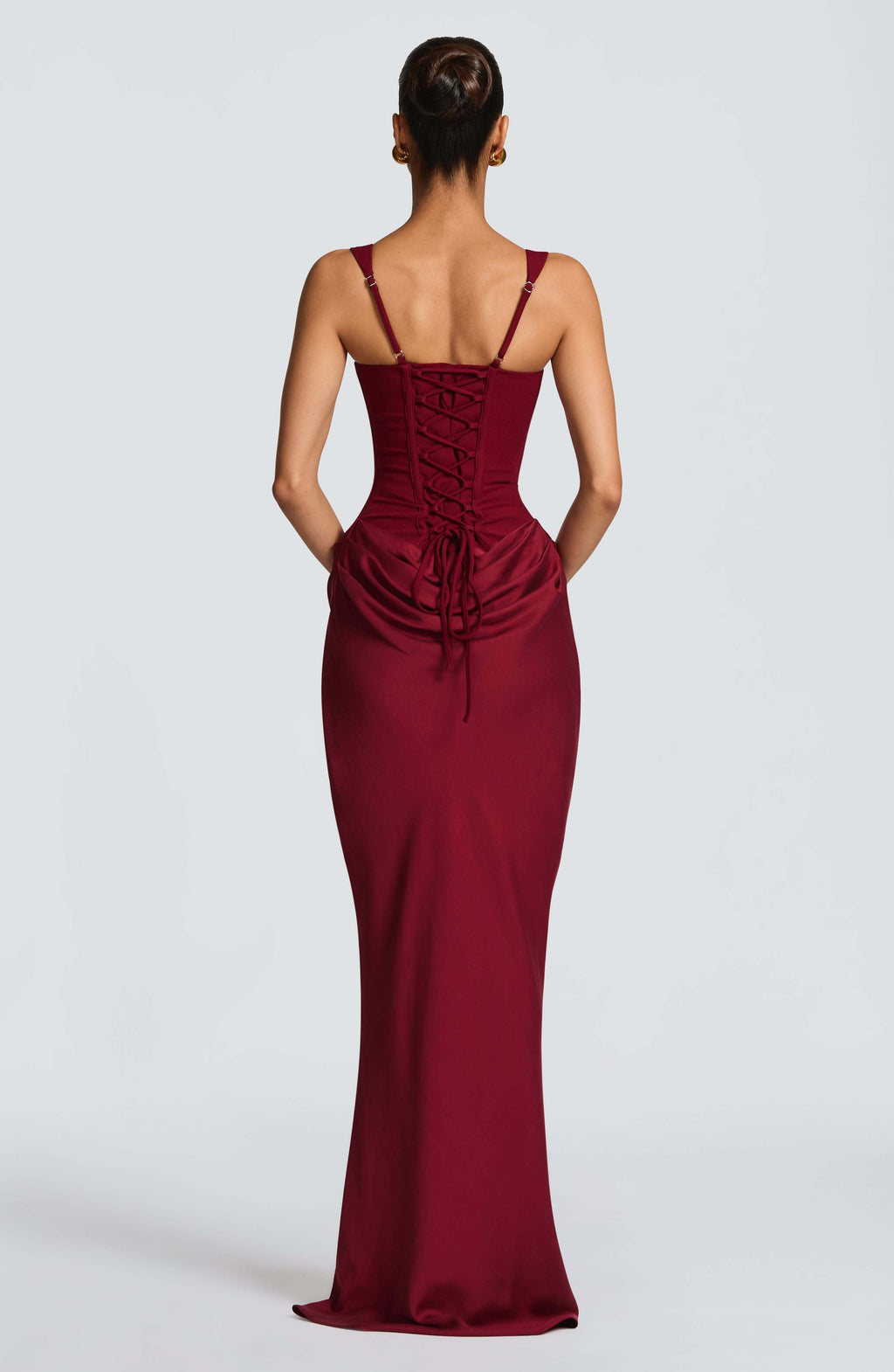 Women's Sleeveless Bodycon Maxi Wedding Guest Dress