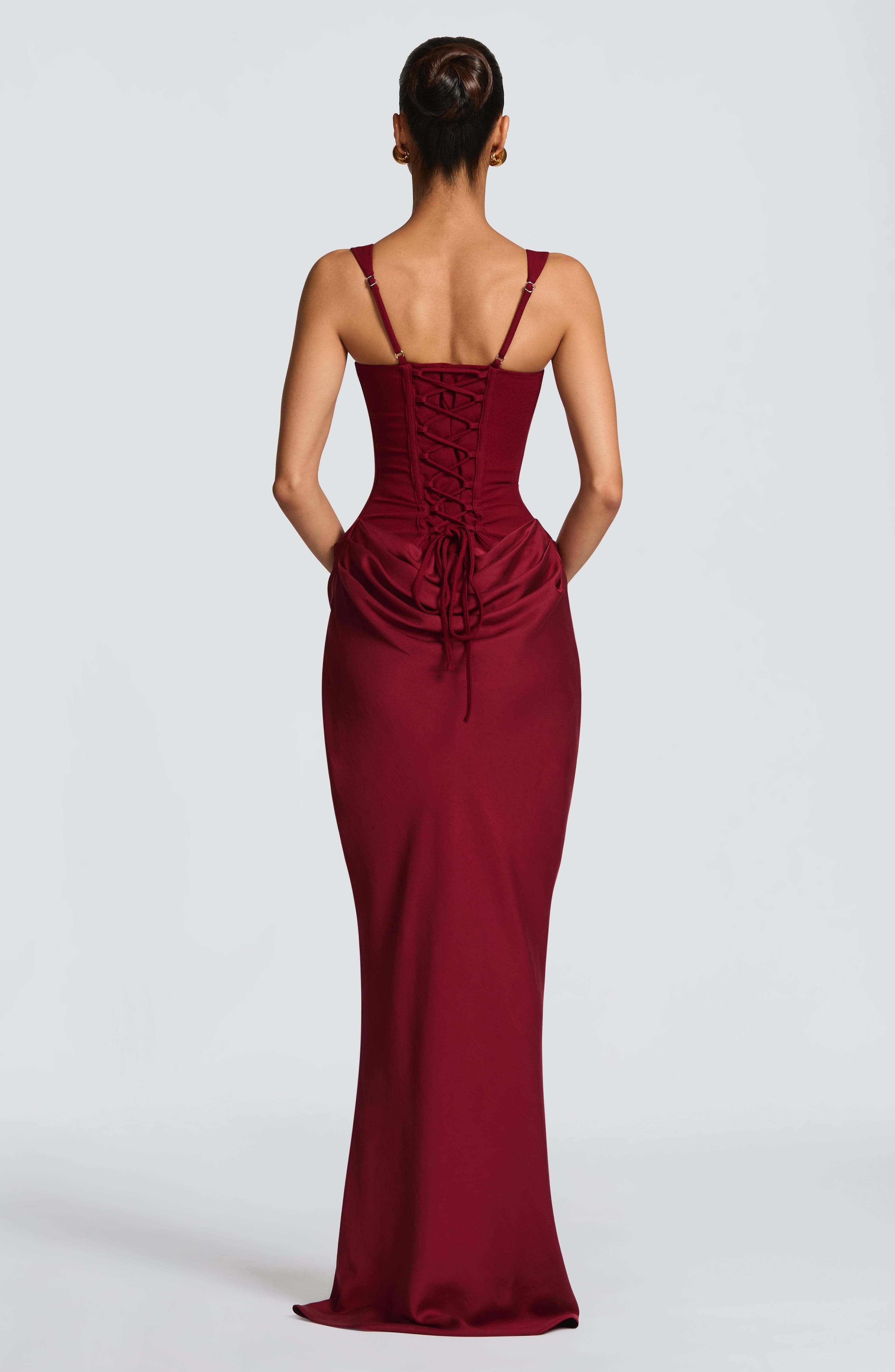 Women's Sleeveless Bodycon Maxi Wedding Guest Dress