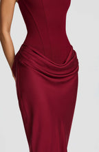 Women's Sleeveless Bodycon Maxi Wedding Guest Dress